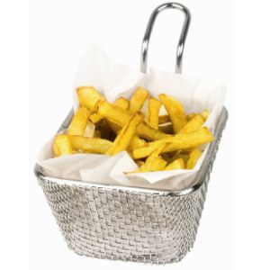 Mini panier  frites inox