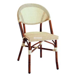 Chaise paris bamboo tex ivoire