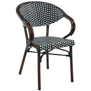 Fauteuil paris retro wicker