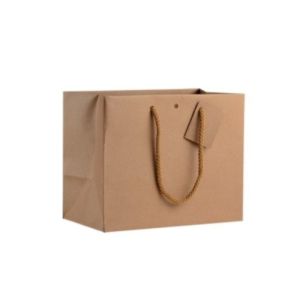 10 sacs kraft naturel corde luxe