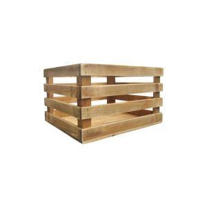 Caisse en bois 4 lattes bois vieilli