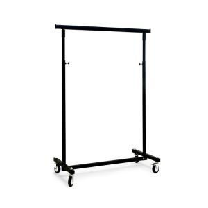 Portant droit pliant solide 100 cm hauteur rglable de 118  190 cm noir