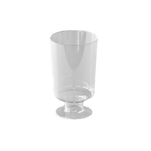 10 verres  pied cristal 17 cl