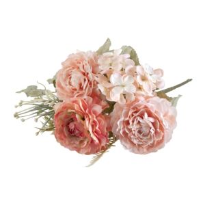 Bouquet 3 rnoncules rose