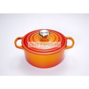 Cocotte en fonte ronde 26 cm volcanique