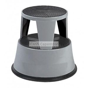 Tabouret escamotable gris