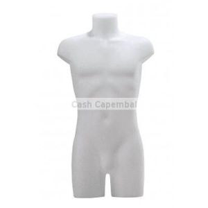 Buste torso homme pvc blanc