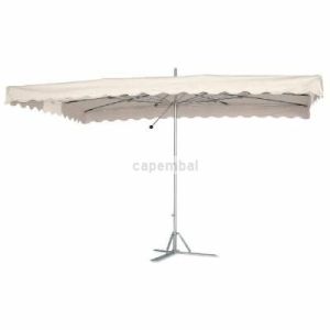 Parasol toile blanc armature paragliss 4 x 3m