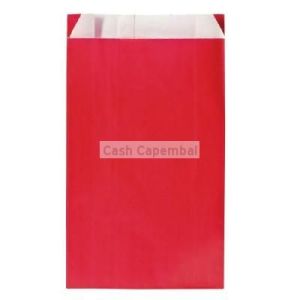 250 pochettes soufflet kraft rouge 24 x 6.5 x 41 cm