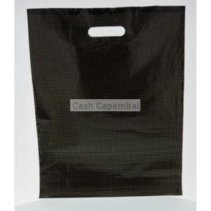 200 sacs poigne dcoupe noir pois or 40 x 10 x 50 cm