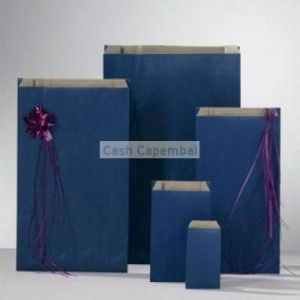 250 pochettes kraft bleu 7 x 12 cm