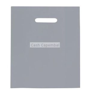 100 sacs plastiques  poignes dcoupes gris 35 x 4 x 45 cm