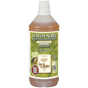 Savon noir liquide  l'huile de lin