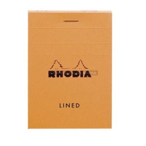 Bloc agraf rhodia orange n11 petits carreaux a7 80 pages 74 x 105 mm