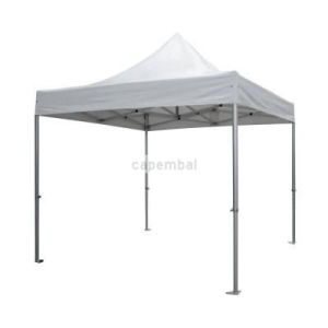 Tente 3 x 3 m structure alu toit polyester blanc