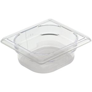 Cristal plus bac gastronorme en copolyester gn 1/6 profondeur 15 cm