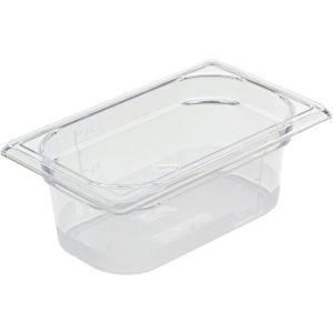 Cristal plus bac gastronorme en copolyester gn 1/4 profondeur 10 cm